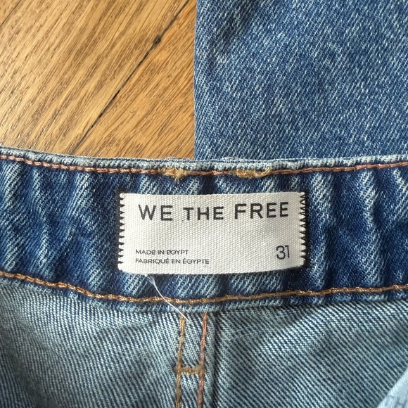 Free People We The Free Deep Trance Dropped Boyfriend Jeans 31 NWT READ - Picture 3 of 6